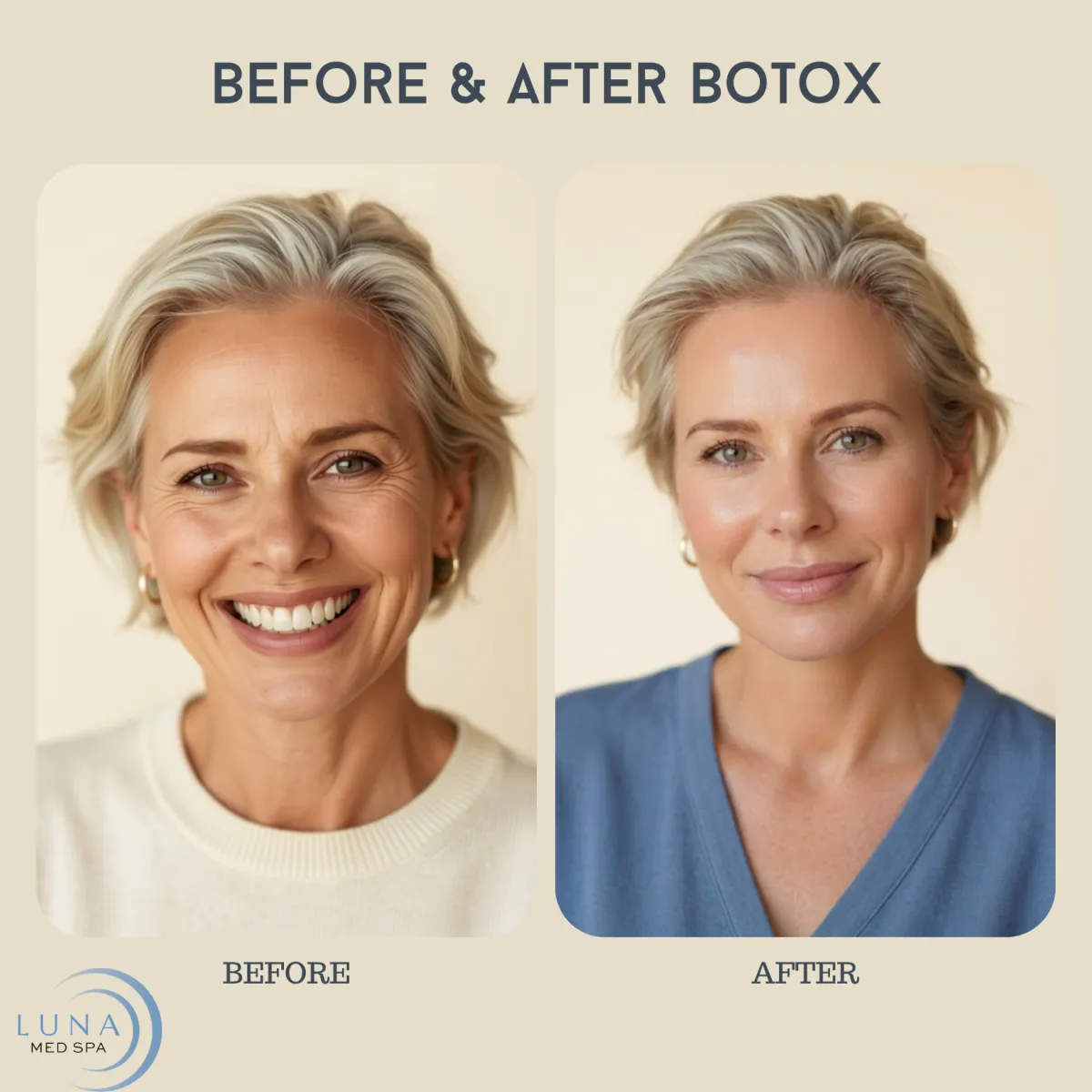 Before and After Botox treatment