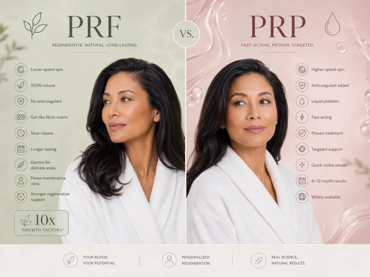 PRF vs PRP treatment comparison